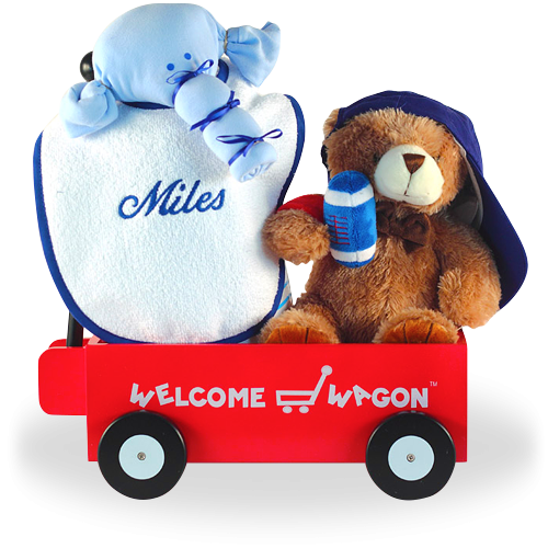 Baby Shower Welcome Wagon Gift for a Baby Boy