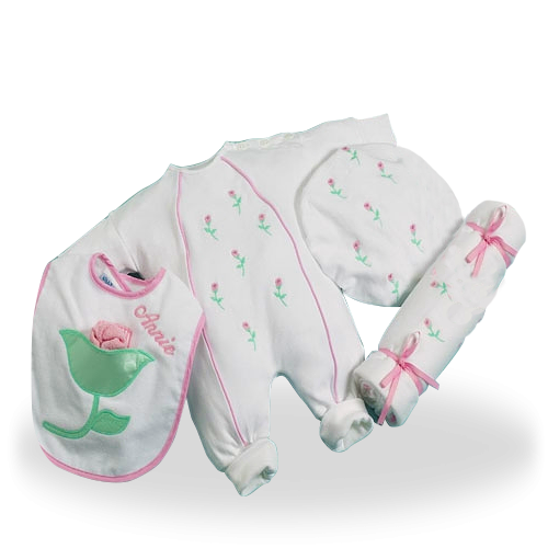 Your Little Flower Baby Princess Personalized Gift Set