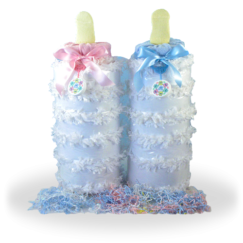 Pinata Diaper Cake Bottle Gift for Baby