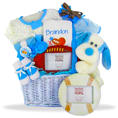 The Littlest Athlete Gift Basket Boy Personalized