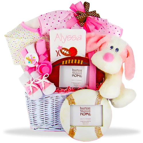 The Littlest Athlete Gift Basket GIrl Personalized