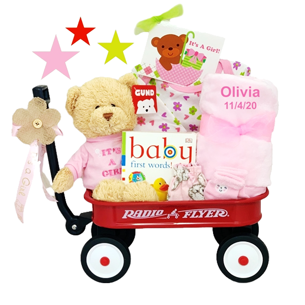 The All-Girl Welcome Personalized Basket Wagon